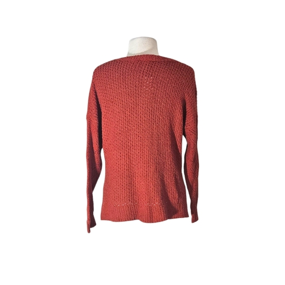 NWT Cupcakes And Cashmere Burnt Orange Pullover Loose Fit Maj Sweater - Picture 9 of 13